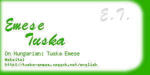 emese tuska business card